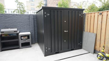 KOOP NU | Demontabele Tuinhuis | Zwarte opslagunit | Schuur