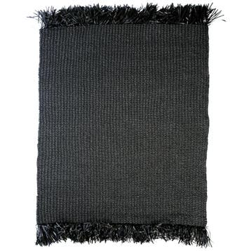 Bazar Bizar The Fringed Carpet - Zwart - 200x300 - Kleed -, Zwart, 200 cm of meer, Ophalen of Verzenden, Zo goed als nieuw