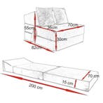 Comfort Matras Opklapbaar | Roze Kussens | Laatste Stuks!, Wit, Nieuw, Ophalen of Verzenden, 200 cm