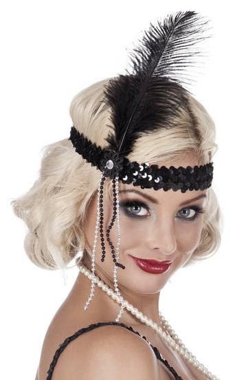 Hoofdband Flapper zwart, Ophalen of Verzenden, Nieuw