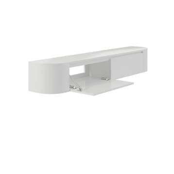 Dulce Japandi Tv-meubel 180 x 32 x 28 cm - Wit, Overige materialen, 150 tot 200 cm, Nieuw, Ophalen of Verzenden