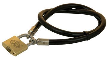 Tuinmeubel kabels 80cm zwart + slot, Verzenden, Nieuw