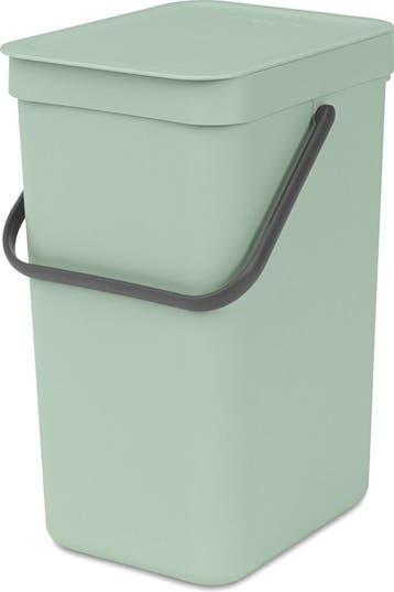 Brabantia Sort & Go Prullenbak - 12 liter - Jade green, Verzenden, Nieuw