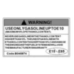 Originele Sticker Waarschuwing Benzine - Origineel, Ophalen of Verzenden, Nieuw