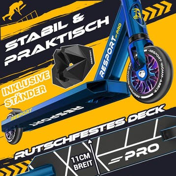 Stuntstep - Voor kinderen en volwassenen - Vouwbaar - Blauw, Verzenden, Zo goed als nieuw