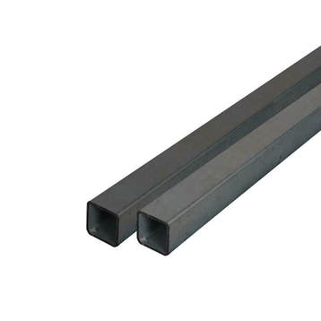 Onbehandelde koker  25x25x2 mm - op maat gezaagd, Verzenden, Nieuw