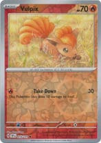 Vulpix 016/191 reverse holo surging sparks, Ophalen of Verzenden, Nieuw, Losse kaart, Foil