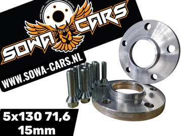 Spacers Porsche Cayman Cayenne 5x130 71,6 Spoorverbreders, Verzenden