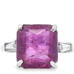 Ring Platina - 6.77ct. tw. Robijn - Diamant - Geen warmte, Sieraden, Tassen en Uiterlijk, Ringen, Nieuw