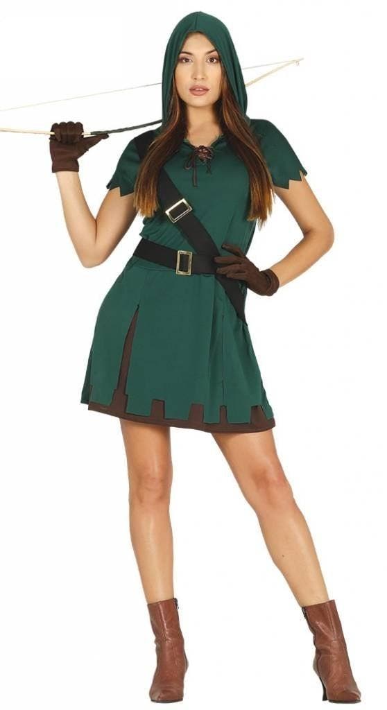 Groen Robin Hood Kostuum Vrouw, Kleding | Dames, Carnavalskleding en Feestkleding, Nieuw, Ophalen of Verzenden