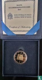 Malta 2 euro 2015 (PROOF) Proclamation of the Republic i..., Postzegels en Munten, Munten | Europa | Euromunten, Verzenden, Overige landen