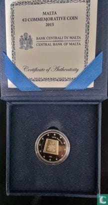 Malta 2 euro 2015 (PROOF) Proclamation of the Republic i..., Postzegels en Munten, Munten | Europa | Euromunten, Losse munt, 2 euro