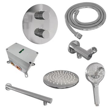 Brauer Chrome Carving Thermostatische Regendoucheset Inbouw, Ophalen of Verzenden, Nieuw