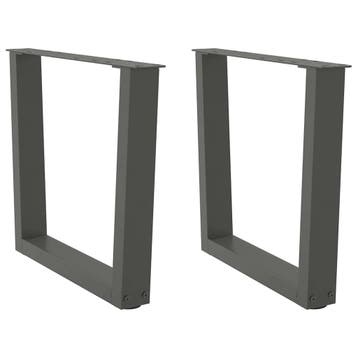 vidaXL Salontafelpoten 2 st V-vormig 60x(42-43,3) cm staal, Verzenden, Nieuw