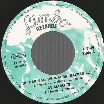 vinyl single 7 inch - De Marlets - De Rap Van De Warme Ba..., Verzenden, Zo goed als nieuw, 7 inch, Pop