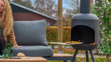 Fuego Vuurhaard Groot Zwart Stevig staal - Industrieel –.., Verzenden, Nieuw