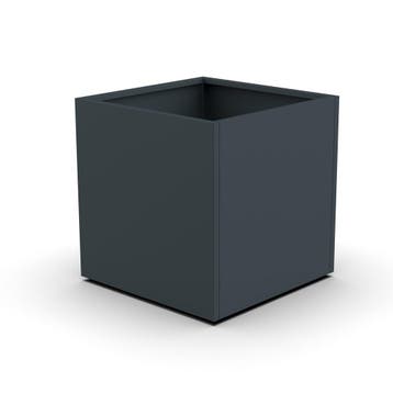 Plantenbak Vaargel buiten bloembak 60x60x60 cm antracietgrij, Tuin en Terras, Verzenden