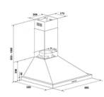 90cm rvs afzuigkap led a-label met motor 2jr garantie, Wandschouwkap, Recirculatie, Nieuw, Ophalen of Verzenden