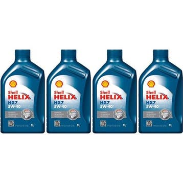 Shell Aanbieding: 4 X Helix Hx7 5W40 1L, Verzenden