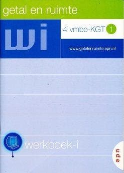 Getal en Ruimte 4 Werkboek 1 VMBO-KGT (per stuk), Boeken, Verzenden, Nieuw