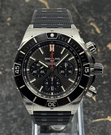 Breitling	Super Chronomat B01 Black Ring 44mm AB0136251B2S1, Sieraden, Tassen en Uiterlijk, Horloges | Heren, Nieuw, Polshorloge