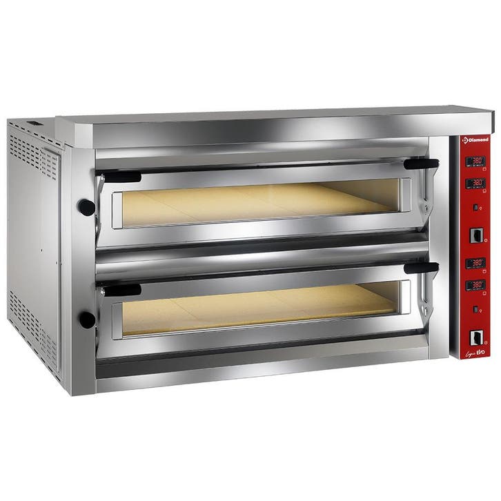Diamond Pizza Oven | 2x 6 Pizzas Ø350mm | 400°C | 400V | S, Zakelijke goederen, Horeca | Keukenapparatuur, Nieuw in verpakking