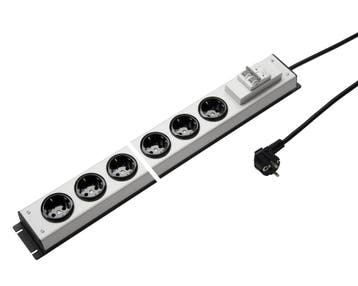 Martin Kaiser Power Strip 6 stopcontacten 90 graden met, Verzenden, Nieuw, Overige typen