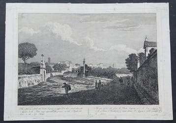Carlo Labruzzi - Sito ove credesi che fosse la Porta Capena, Nieuw