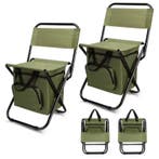 Opvouwbare Campingstoel met Koeltas Rugleuning Outdoor, Verzenden, Nieuw