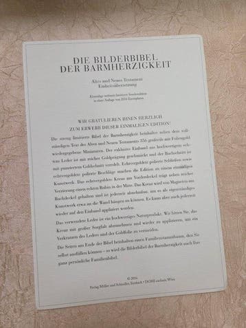 Duitsland - geen; Pope Francis - The Merciful Picture Bible