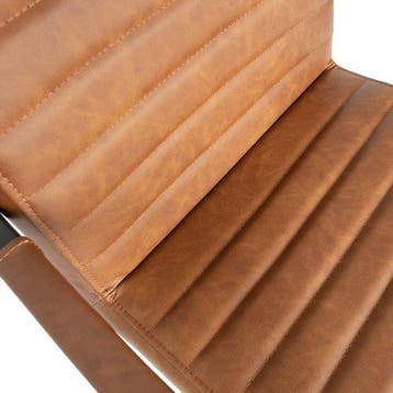 WOOOD Bas Eetkamerstoel - Pu - Cognac - 87x54x62 -  –, Verzenden, Nieuw