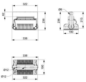 LED-BOX RVS 300W heavy duty schijnwerper, Diversen, Nieuw