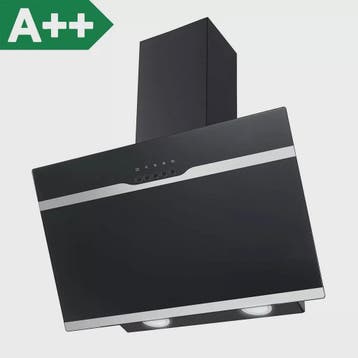 TopStrong Wandafzuigkap 60cm Zwart RVS - Eenvoudig Reinigbar, Verzenden, Nieuw