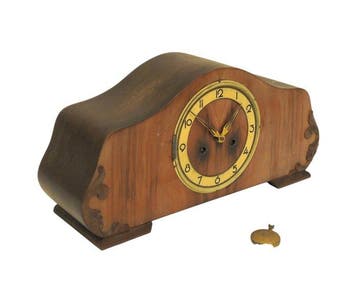 Tafel/bureauklokken - Hout, Messing - 1930-1940