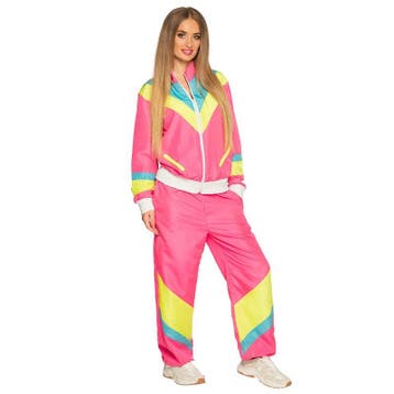 Retro Babe Trainingspak Roze | Fout trainingspak roze - L, Verzenden, Nieuw