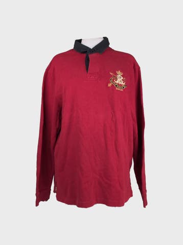 Polo By Ralph Lauren Polo Shirt Heren maat XL Burgundy, Kleding | Heren, Maat 56/58 (XL), Ophalen of Verzenden, Gedragen, Rood
