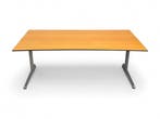Ahrend 500 bureau, 180x90cm, beuken-aluminium, Huis en Inrichting, Bureaus, Ophalen of Verzenden, Gebruikt