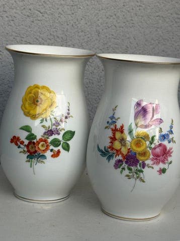 Meissen - Vaas (2) - Porselein
