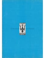 1978 MASERATI PORTFOLIO BROCHURE, Nieuw, Author