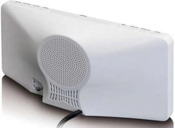 Wekkerradio - Digitale wekker - Alarmklok - Wit - Lenco - CR, Verzenden, Zo goed als nieuw