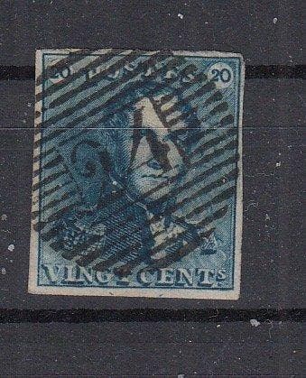 België 1849/1849 - Kras over cents - OBP : 2 V5 (Balasse V7), Postzegels en Munten, Postzegels | Europa | België, Gestempeld