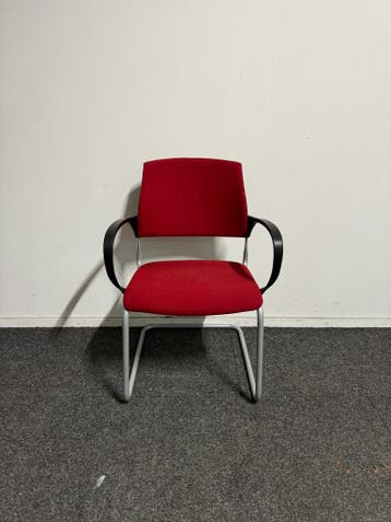 Drabert Filio - Vergaderstoel - Rood, Vergader- of Presentatieruimte, Ophalen of Verzenden, Gebruikt, Stoel