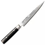 Yaxell Zen Vleesmes 18 cm – 37 Lagen Damaststaal – Canva, Ophalen of Verzenden, Nieuw, Overige materialen, Los bestek
