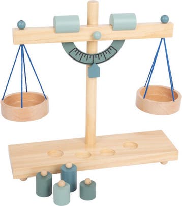 Small Foot Houten Weegschaal met Gewichten, 5dlg., Kinderen en Baby's, Ophalen of Verzenden, Zo goed als nieuw