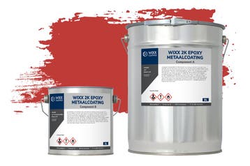 Wixx 2K Epoxy Metaalcoating RAL 3020 | Verkeersrood 10L, Nieuw, Verf, Rood, Verzenden