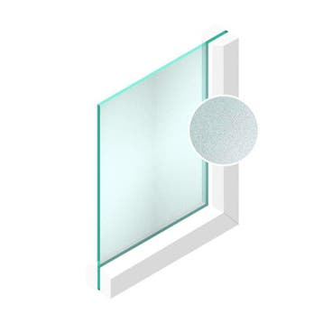 Spoedglas Crepi blank 4 mm, Ophalen of Verzenden, Nieuw