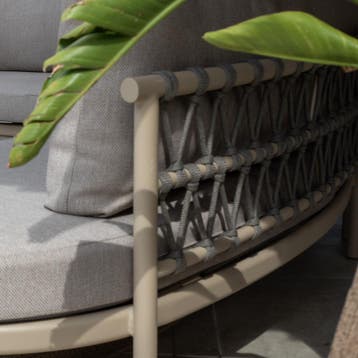 Monroe Piacenza modulaire loungeset 4 delig keramiek latte, Ophalen of Verzenden, Nieuw