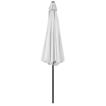 Parasol Budapest tuinparasol met zwengel Ø300 cm wit casa.pr, Tuin en Terras, Zonneschermen, Verzenden, Nieuw