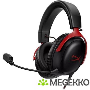 HyperX Cloud III Bedrade Gaming Headset in zwart/rood, Computers en Software, Headsets, Verzenden, Nieuw, HyperX