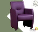 Leren eetkamerstoel Pleasure - Toledo Aubergine (paars) -, Huis en Inrichting, Stoelen, Eigentijds, Modern, Overige kleuren, Nieuw